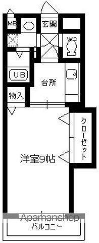 コスモマンション延岡アイリス(1K/6階)の間取り写真