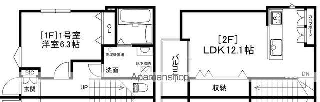 プランドールＭＯＮＡ(1LDK)の間取り写真