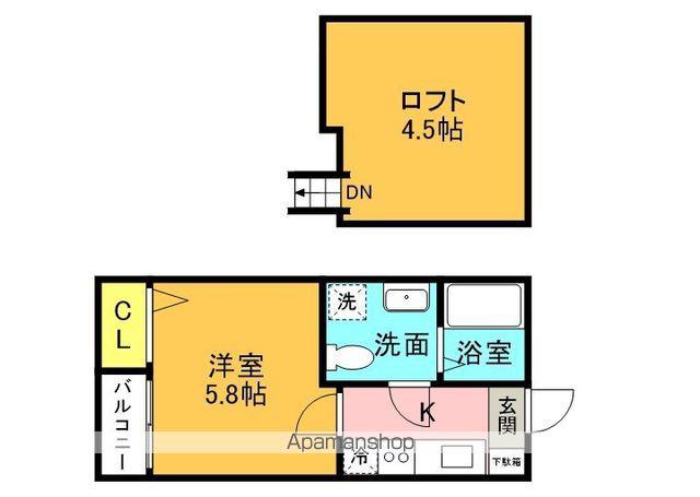 SOLEIL21(1K/1階)の間取り写真