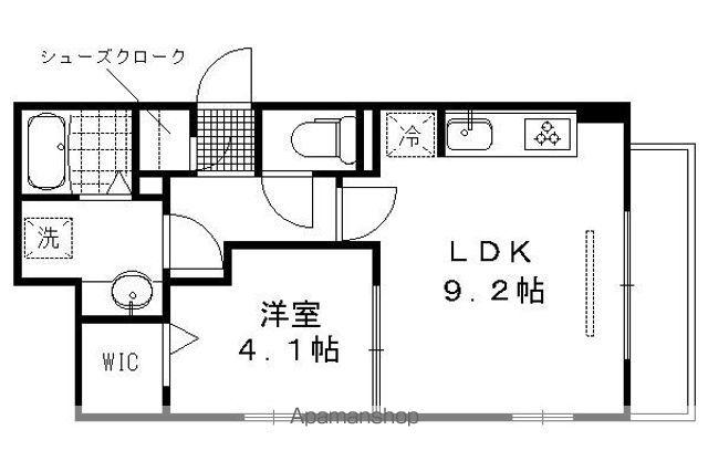 フォーチュン ウェル F(1LDK/2階)の間取り写真