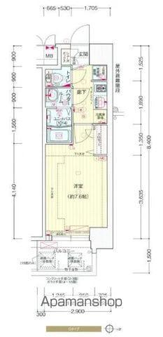 プレサンス堺筋本町センティス(1K/12階)の間取り写真