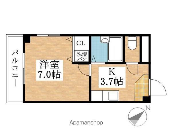 サンピア丸野(1K/1階)の間取り写真