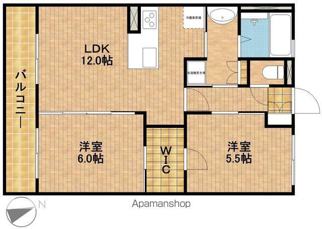 ライトハウス(2LDK/3階)の間取り写真