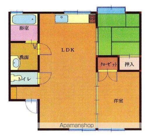 フェニックスハイツ(2LDK/1階)の間取り写真