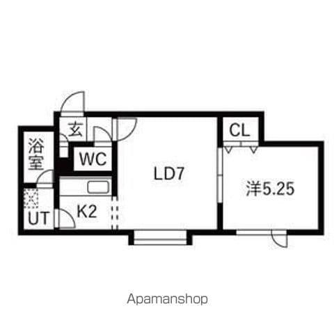 ラ・ティエラ(1LDK/2階)の間取り写真
