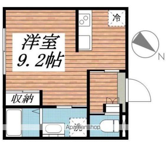 アイビー川越(ワンルーム/1階)の間取り写真