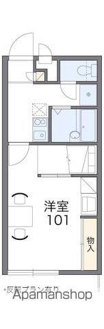 レオパレスエクセル こくふ(1K/1階)の間取り写真