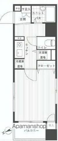 プレール文京ウエスト(1K/7階)の間取り写真