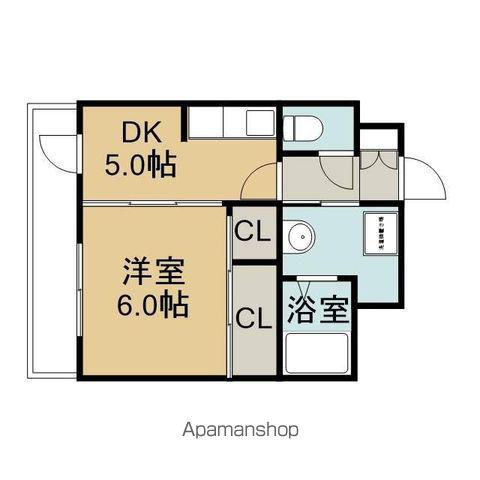 サンビューハイツ(1DK/1階)の間取り写真