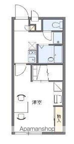 レオパレスLADY GREY(1K/1階)の間取り写真