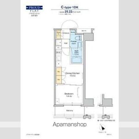 プラウドフラット清澄通(1DK/7階)の間取り写真