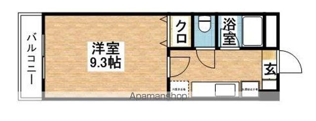 MIビル(1K/3階)の間取り写真