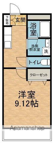 メゾンユートピア(1K/3階)の間取り写真
