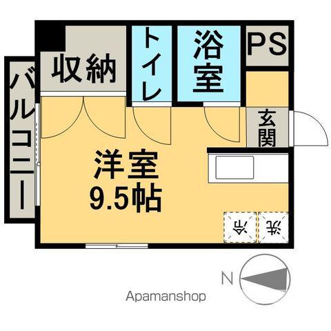 カサローサ(ワンルーム/2階)の間取り写真