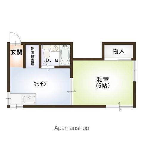 コーポわらべA(1K/2階)の間取り写真