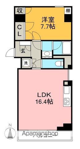 HOKULEA(1LDK/2階)の間取り写真