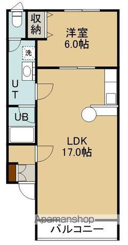 ハイムR(1LDK/2階)の間取り写真