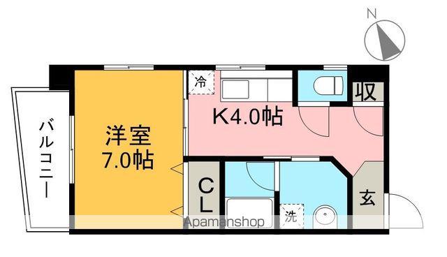 プレサージュ(1K/5階)の間取り写真