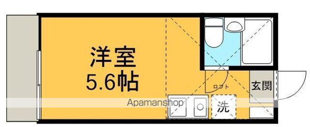 ノアメゾン武州長瀬(ワンルーム/1階)の間取り写真