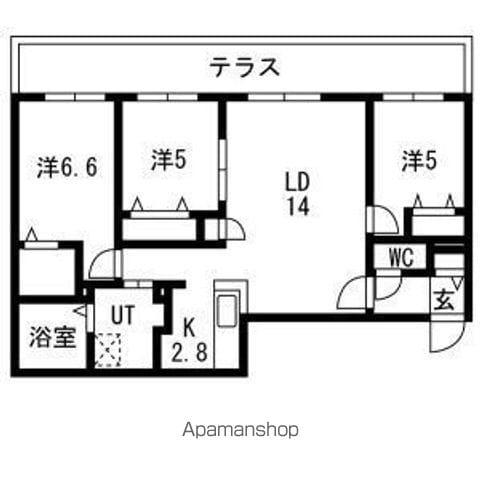 ステラ ポラーレ(3LDK/1階)の間取り写真