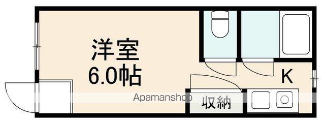 BOX瀬戸(1K/2階)の間取り写真