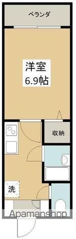 シーサイド与根(1K/2階)の間取り写真