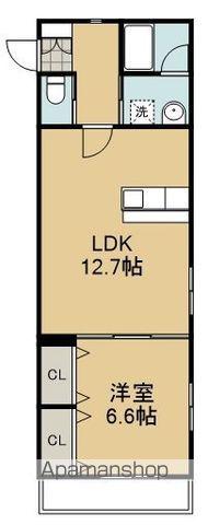 LA RAZETTA(1LDK/1階)の間取り写真