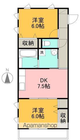 ブルージュ・TAKASONE(2DK/1階)の間取り写真