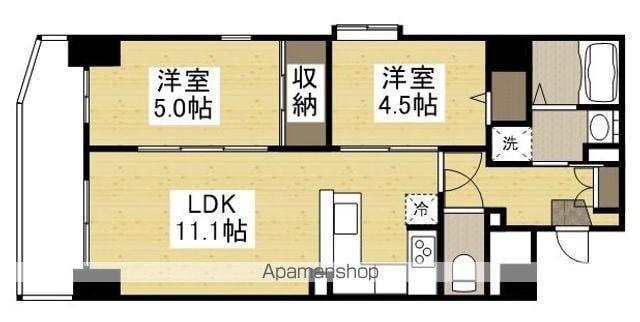 サンセール東古松Ⅱ(2LDK/1階)の間取り写真
