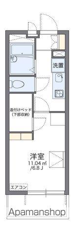 レオパレス中央(1K/1階)の間取り写真