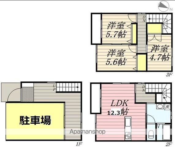 アミューザンテラス麦野(3SLDK)の間取り写真