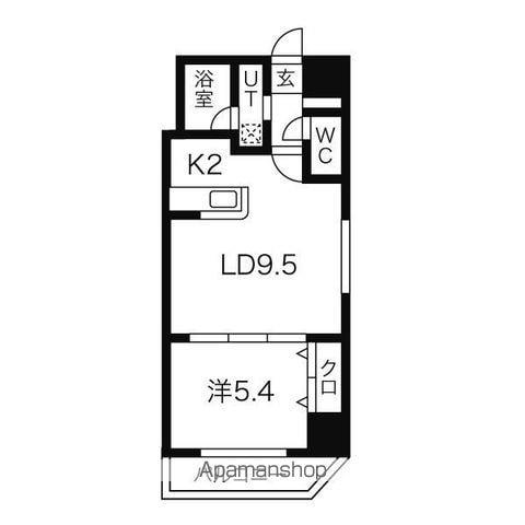 パークヒルズ白石(1LDK/7階)の間取り写真