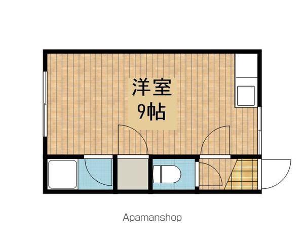 コーポすばる(ワンルーム/1階)の間取り写真