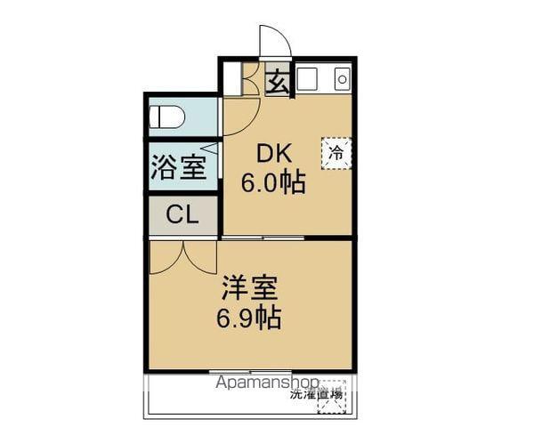 アネックス大幸(1DK/3階)の間取り写真