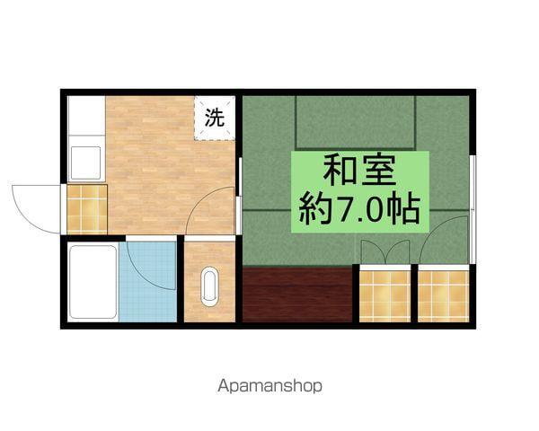 ヤングライフ(1K/2階)の間取り写真