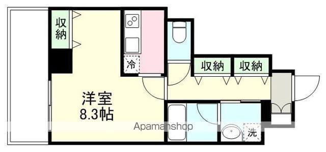NF青葉(ワンルーム/5階)の間取り写真