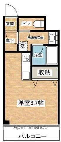 サンパークTAKANAO(1K/3階)の間取り写真