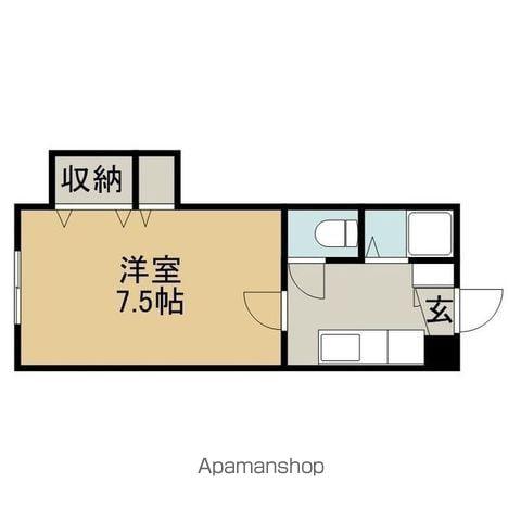 麻生アーバンハイツ(1DK/3階)の間取り写真
