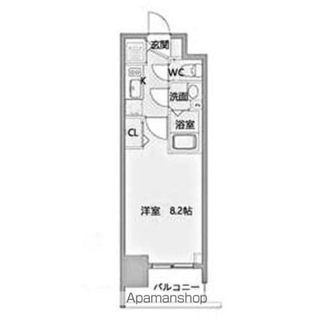 プレサンス上前津グレース(1K/4階)の間取り写真