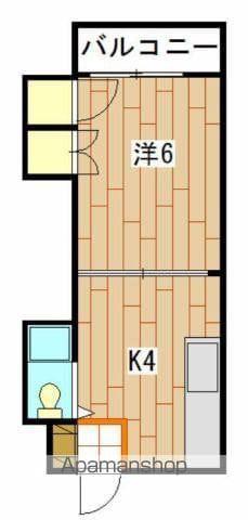 島津ビル(1K/5階)の間取り写真