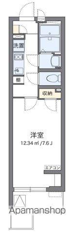 クレイノアムレット 矢口渡(1K/3階)の間取り写真
