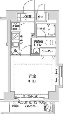 ザ・グランデレガーロ(1K/6階)の間取り写真