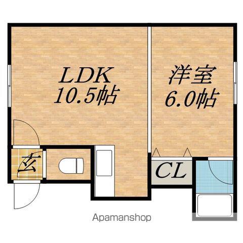 グランドール田辺(1LDK/1階)の間取り写真