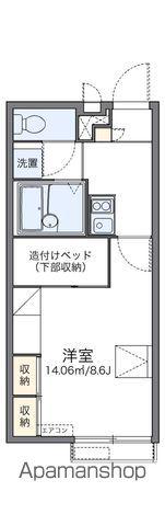 レオパレスプレステージONE(1K/2階)の間取り写真