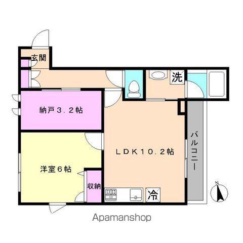 イトーハイツ江古田II(1SLDK/2階)の間取り写真