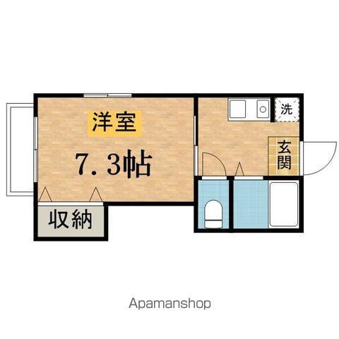 多摩ヒルズ2(1K/2階)の間取り写真