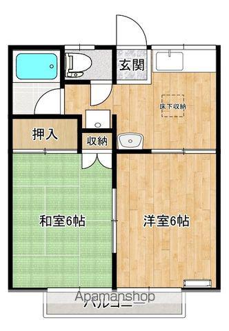 メゾンビィーズ(2K/1階)の間取り写真