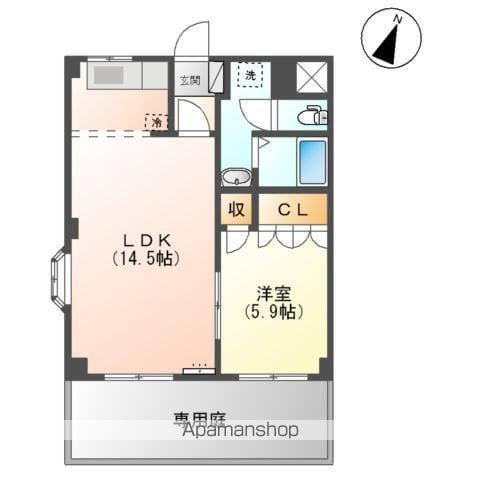 GRANDE・RIO(1LDK/1階)の間取り写真