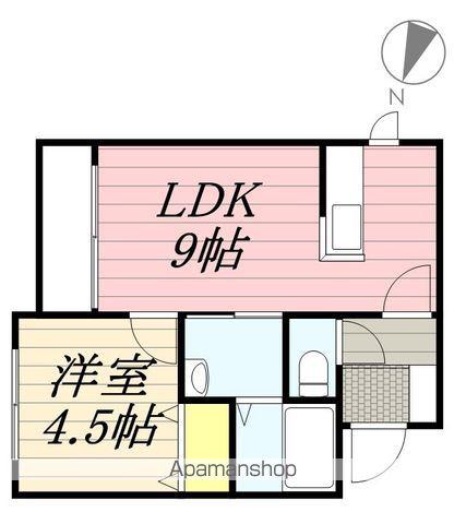 プレミアシティ元町Ⅱ(1LDK/2階)の間取り写真