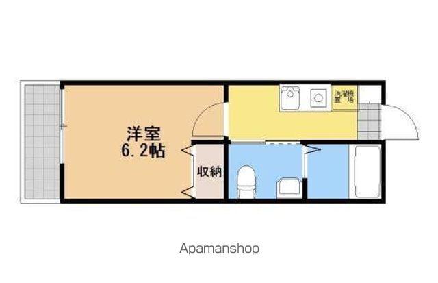 G HILLS 相模原(1K/3階)の間取り写真